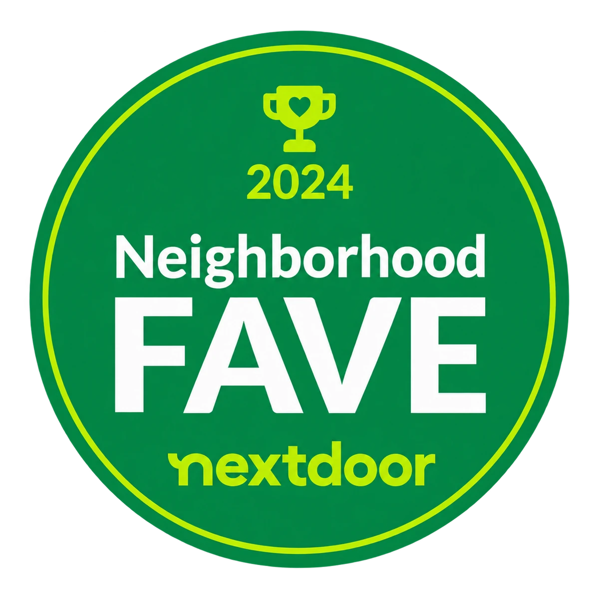 2024 Nextdoor Neighborhood Fave badge